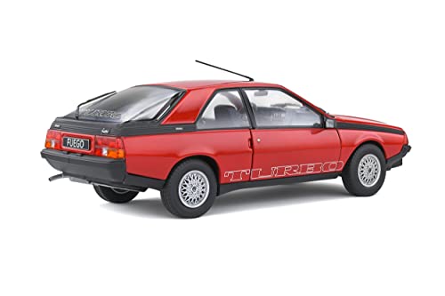 Solido 1980 Renault Fuego Turbo 1:18 Rojo miniatura miniatura 3