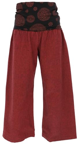 GURU SHOP Weite Marlenehose, Wellnesshose, Yogahose, Boho Hose mit Breitem...