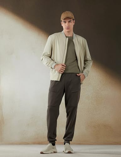 Image of Jockey AM72 Men Super Combed Cotton Rich Regular Fit Jogger with Zipper Pockets