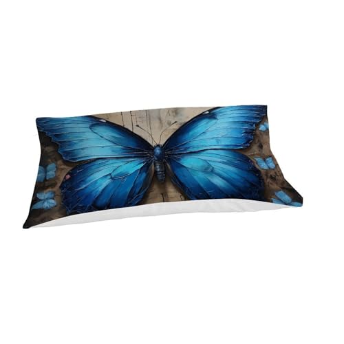 Parure de lit microfibre papillon douce avec fermeture éclair - 7