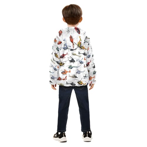 Image of Boys Fleece Jacket Hooded Autumn Winter Long Sleeve Thick Warm Outerwear;3-10 Years Kids Cute Fuzzy Jacket