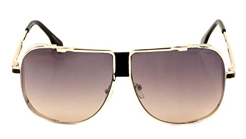 Gazelle Turbo Flat Top Square Oversized Aviator Sunglasses3