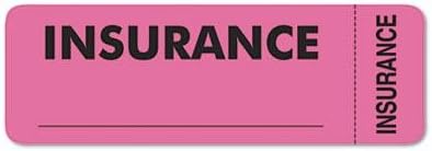 Tabbies - 3 Pack - Medical Labels For Insurance 1 X 3 Fluorescent Pink 250Roll "Product Category Labels Indexes & StampsLabels & Stickers"