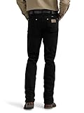 Wrangler Men's Cowboy Cut Active Flex Slim Fit Jean, Black, 38W x 30L - Image 2