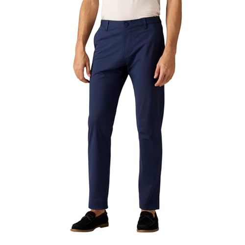 Rhone Commuter Men's Pants, Classic-Fit Mens Dress Pants, All-Day Comfort, Stretch Fabric, Work Pants for Men, Relaxed-Straight Leg Mens Casual Pants, Wrinkle Resistant Navy W36-33L