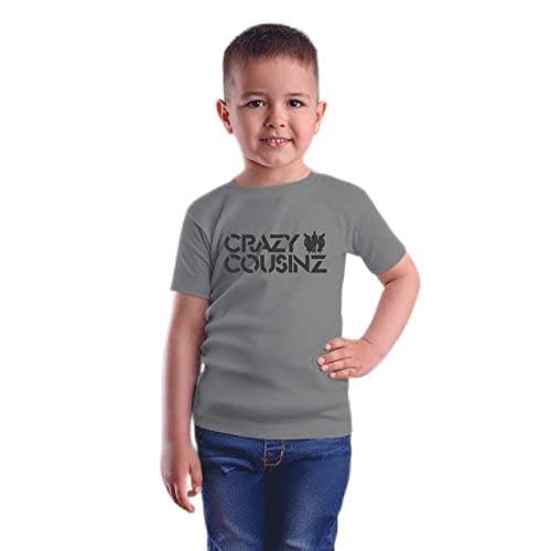 Image of Feel Good Crazy Cousins Family Matching Cotton Multi Colored Printed T-Shirt