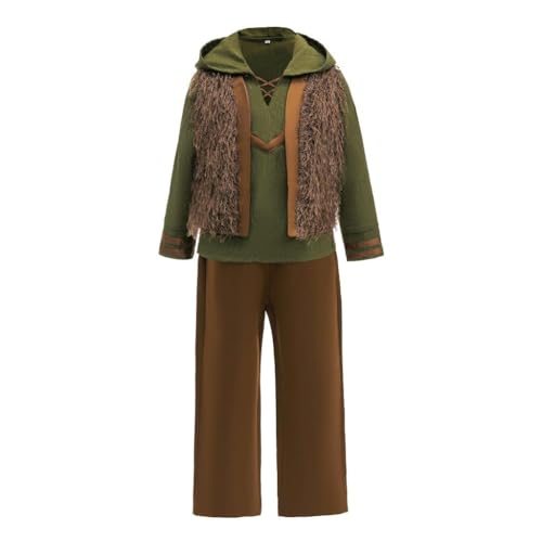 Disfraz Medieval Verde para Niño Inspirado en Dragon Rider miniatura 1