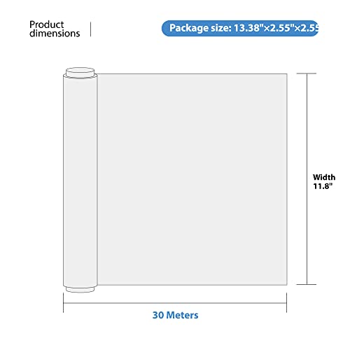 image for ARCLIBER Plastic Food Wraps 12 Inch x 100 Square Foot Plastic Food Wra