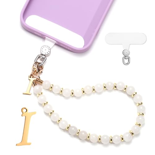 1 Set Beaded Phone Wrist Strap, Initial Phone Charms Detachable Letter B - Photo 164 sur 176