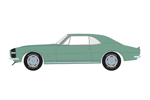 1967 Chevy Camaro SS 369 modelo a escala 1:64 verde miniatura 2