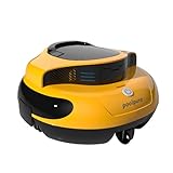 POOLPURE Robot de piscine 2026 - Temps de nettoyage de 100 minutes - Double moteur - Voyants LED - Fonction de stationnement automatique - Étanchéité IPX8 - Aspirateur de piscine sans fil - Jaune