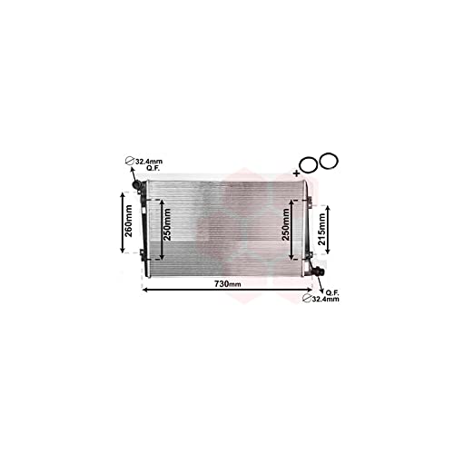 Van Wezel 58002255 Raffreddamento Motore | Compatibile con: AUDI A3, A3 Cabriolet, A3 Sportback, SEAT ALTEA XL, SKODA OCTAVIA II, OCTAVIA II Combi, SUPERB II