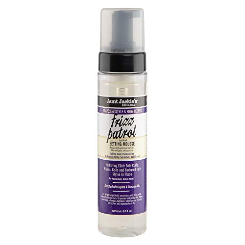 Aunt Jackies Grapeseed Frizz Patrol Setting Mousse 8.5oz