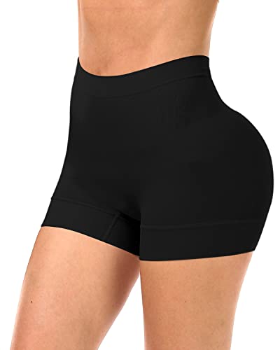 Womens Seamless Shapewear Shorts Shaping Boyshorts Panties Tummy Control Slimming Shapewear Underwear Black M