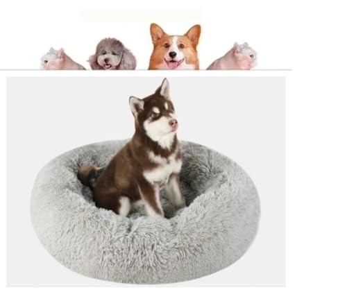 Cama Redonda de Pelúcia para Pet – Super Macia, Antiestresse e La...