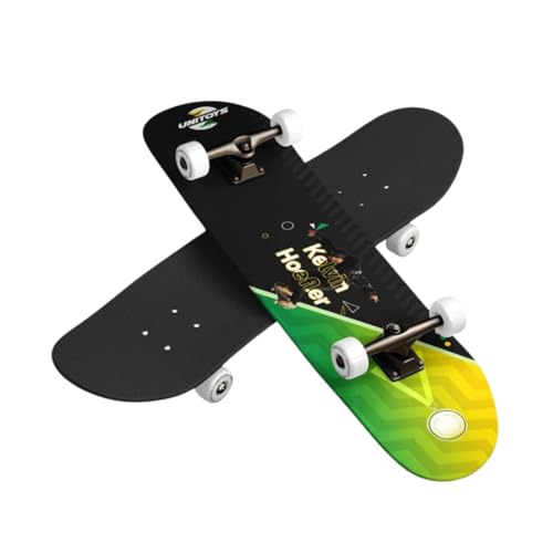 Uni Toys Skate Kelvin Semi Pro, Preto e Verde