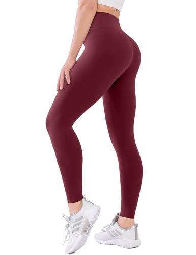 Image of High Waisted Leggings with Pockets for Women Buttery Soft Full Length Capri Workout Yoga Pants Compression Pants