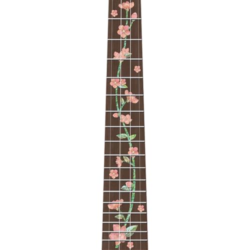 23インチ ウクレレ フレットボード ステッカー ウクレレ フレットボード 音符 デカール ギター インレイ ステッカー ラベル デカール ステッカー 初心者向け