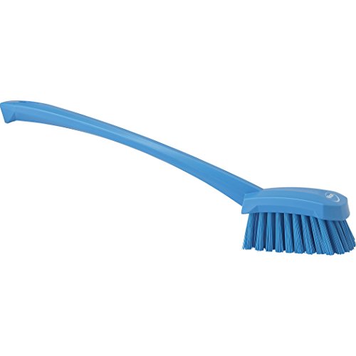 Vikan-41863 Long Handle Brush, 16"L, Stiff - Blue #TOP1