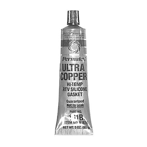 Permatex Ultra Copper High Temp RTV Silicone 3 oz. Automotive