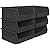 Akro-Mils 30235 AkroBins Plastic Storage Bins, Space-Saving Stackable Bins for Garage, Pantry, Craft Organization, 11" x 11" x 5", Black, 6-Pack