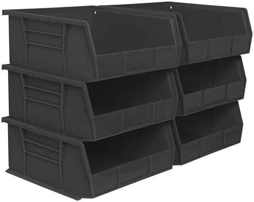 Akro-Mils 30235 AkroBins Plastic Storage Bins, Space-Saving Stack...