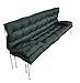 nana shop Cuscino impermeabile per altalena da giardino, cuscino per altalena 180 cm, cuscino da giardino, cuscino per panca (verde) immagine