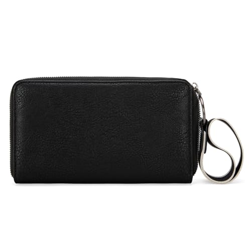 Image of Wrangler Wristlet Wallets Western Wallet for Women Floral Tooled Womens Wallet Boot Stitch Purses