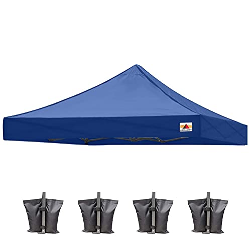 Image of ABCCANOPY Replacement Canopy Top for Pop Up Canopy Tent 8x8 Navy Blue