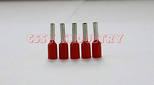 Davitu 2017 1000pcs/lot E4012 Bootlace cooper Ferrules kit Wire Crimp Connector Insulated Cord Pin End Terminal 8 color - (Color: grey E4012 1000PCS)