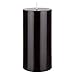 Mega Candles Unscented Black Round Pillar Candle, Hand Poured Premium Wax Candles 3 Inch x 6 Inch, Home Décor, Wedding Receptions, Baby Showers, Birthdays, Celebrations, Party Favors & More