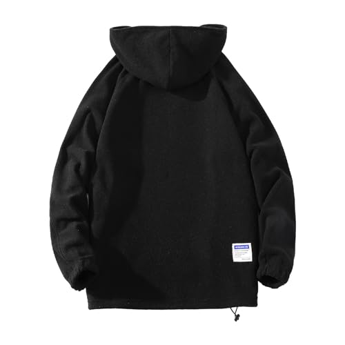 Ymosrh Men's Sweatshirt Hoodies, Quarter Zip Long Sleeve Casual Workout Pullover Hooded Sweatshirts, M-4XL2