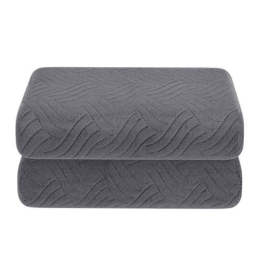 PEKJI Cotton Heated Throw with 12 Hour Timer Function Comfortable Heated Blanket Warm Electric Blankets 5 Temperature Levels