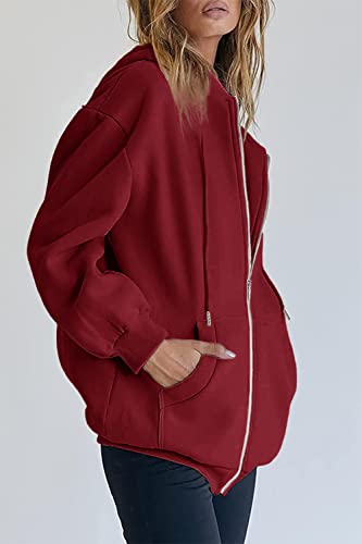 Image of PRETTYGARDEN Women's Fall Zip Up Hoodies Sweatshirts