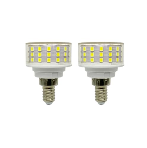 Hope lamps E12 10W 85-265V Mushroom lamp Non Flickering LED Energy-Saving Light Source(2pcs) E12-10W ColdWhite