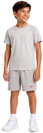 Reebok Boys Graphic Tee & Basketball Shorts 2-Piece Athletic Set