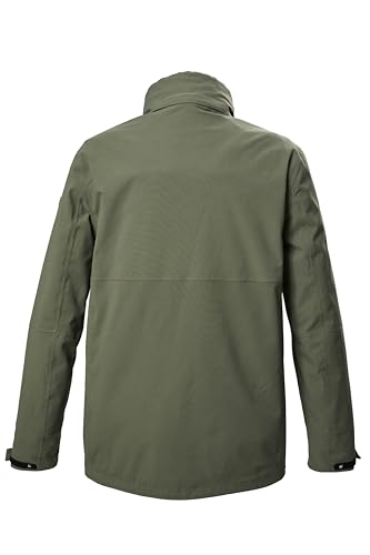 killtec Herren 3 in 1 Funktionsjacke wasserdicht mit abzippbarer Kapuze und einzippbarer Fleecejacke KOW 6 MN JCKT, oliv, S, 41849-000