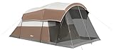Portal 6 Person Family Camping Tents with Screen Porch, Weater Resistant 7' Tall Tent with Rainfly &...