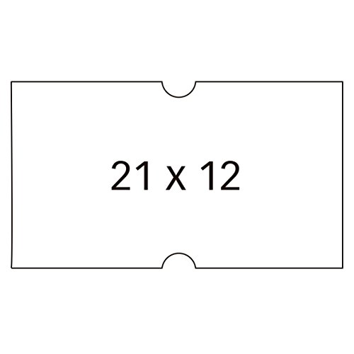 Agipa 100910 Paquet de 6 rouleaux de 1000 étiquettes Blanc rectangulaires