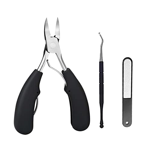 爪切り 美容ペンチ爪はさみ爪垢特殊爪切りデッドスキンはさみプラスチックハンドル多機能のスプリング 陥入爪/変形爪/深爪/爪水虫/爪周炎/分厚い爪の方・細部のカットに ギフトボックス入り プレゼント 介護用に最適