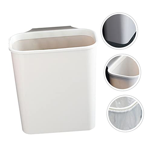 Caneca de basura para puerta de cocina blanca plástica miniatura 4