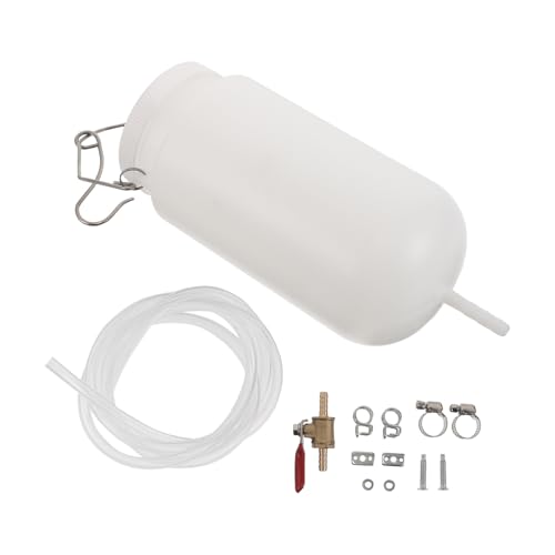 Hohopeti Extractor de Fluido Manual para Motocicletas 1l con Manguera de Transferencia de Aceite y Gasóleo, Herramienta Auxiliar de Bombeo para Mantenimiento en Garaje y Viajes