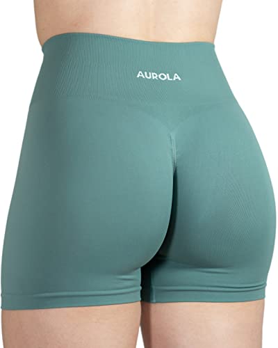 Image of AUROLA Dream Collection Women Workout Shorts High Waist Gym Shorts, Scrunch Butt Seamless Athletic Shorts