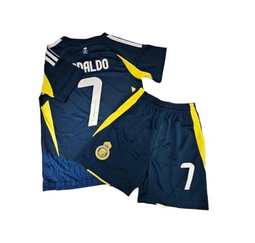 1 Stop Soccer Ronaldo CR7 Jersey Uniform AL NASSR Fc Saudi Arabia Adult (US, Alpha, X-Large, Regular, Regular, Blue)