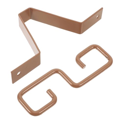 Happyyami Crochet De Drainage pour Chaîne De Pluie Adaptateur Stable Et Sécurisé pour Gouttières avec Installation Facile Et Optimisation Flux Eau Couleur Dorée