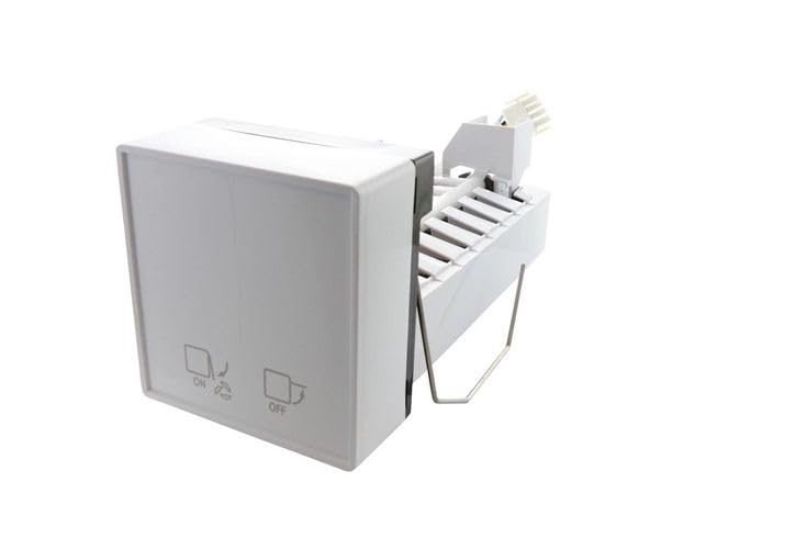 Rear view of the Samoser Refrigerator Ice Maker Assembly, showing electrical connector