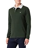GANT Herren SOLID Heavy Rugger Polohemd, Storm Green, L