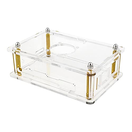 Orange Pi 5 Acrylic Case, Transparent Enclosure Clear Shell,Clear Transparent Acrylic Enclosure Box Protective Shell Cover Cooling Fan For Orange Pi 5-1Pcs #TOP30