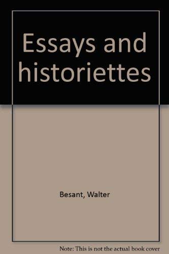Essays and historiettes 0804609381 Book Cover