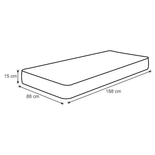 Colchão de Solteiro Castor Sleep Espuma D33 0,88